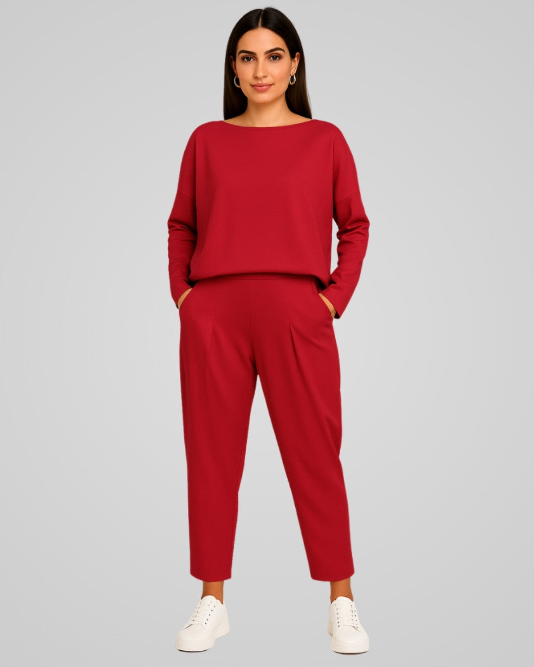 Comfortabele effen lounge set - Dames