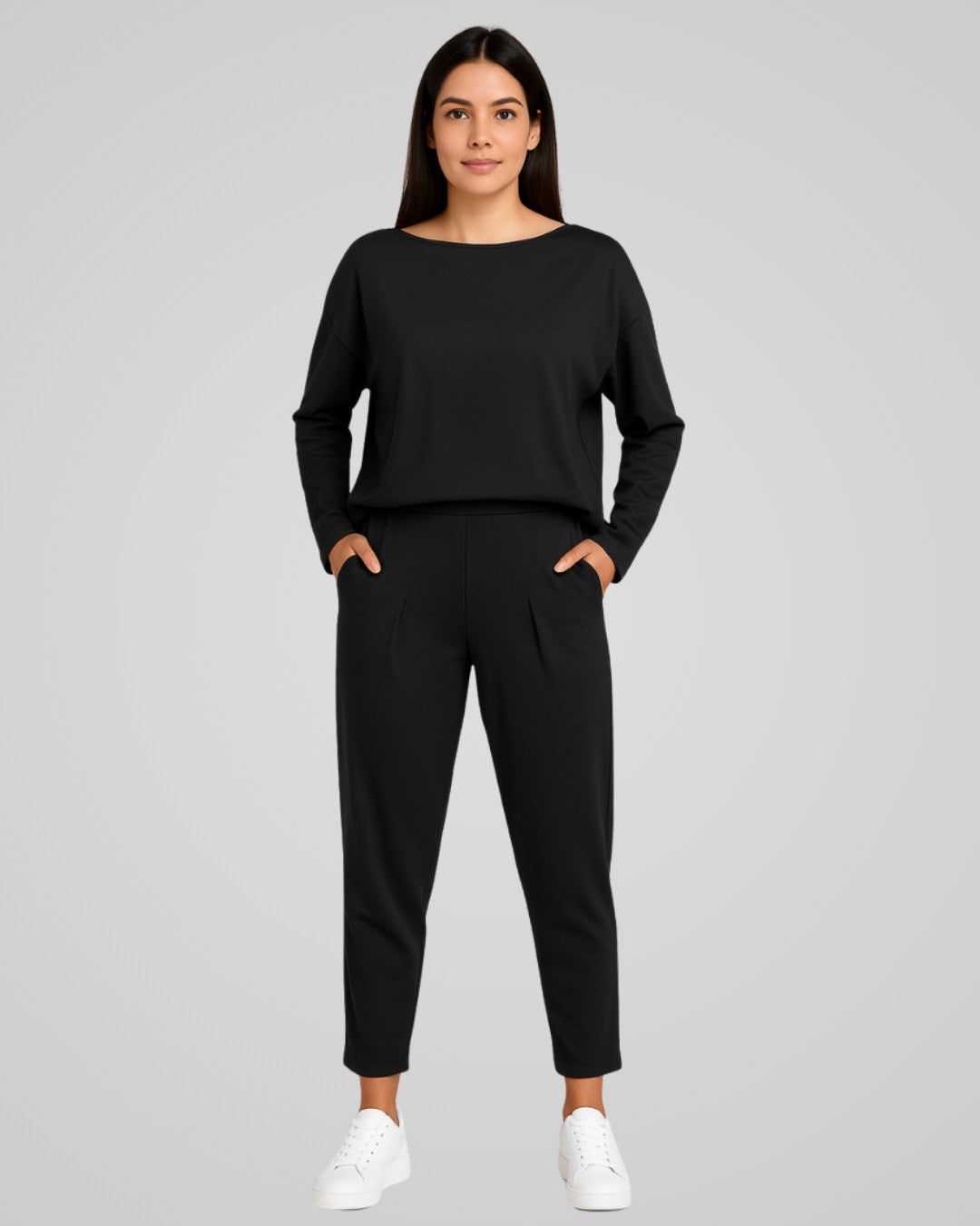 Comfortabele effen lounge set - Dames