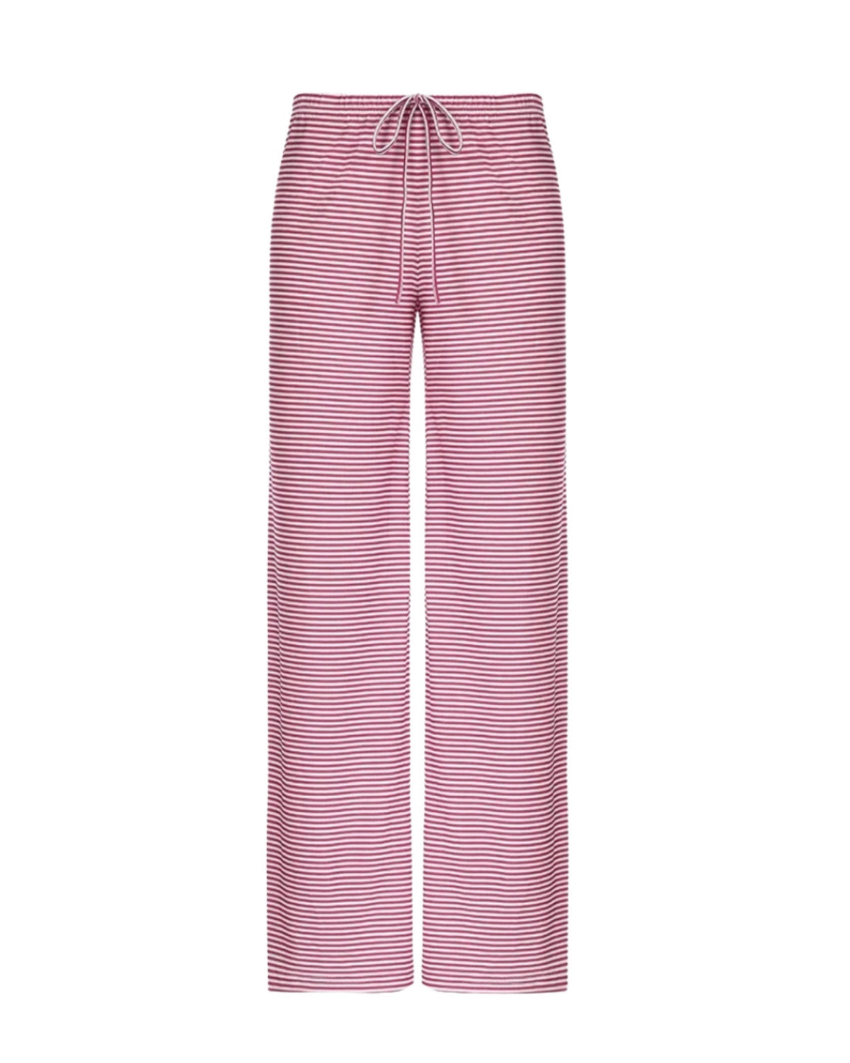 Comfortabele gestreepte los vallende broek - Dames