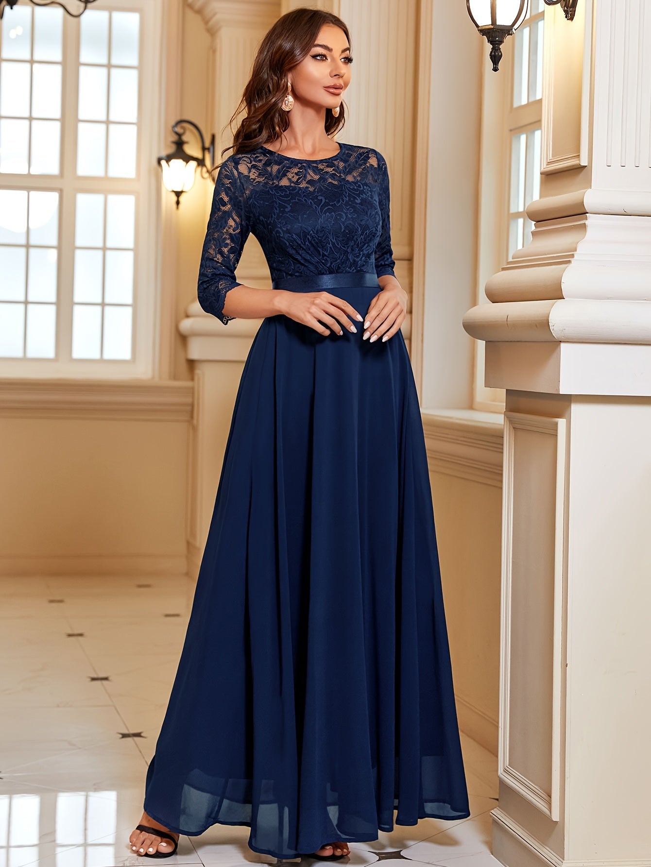 Elegante tijdloze maxi jurk - Dames