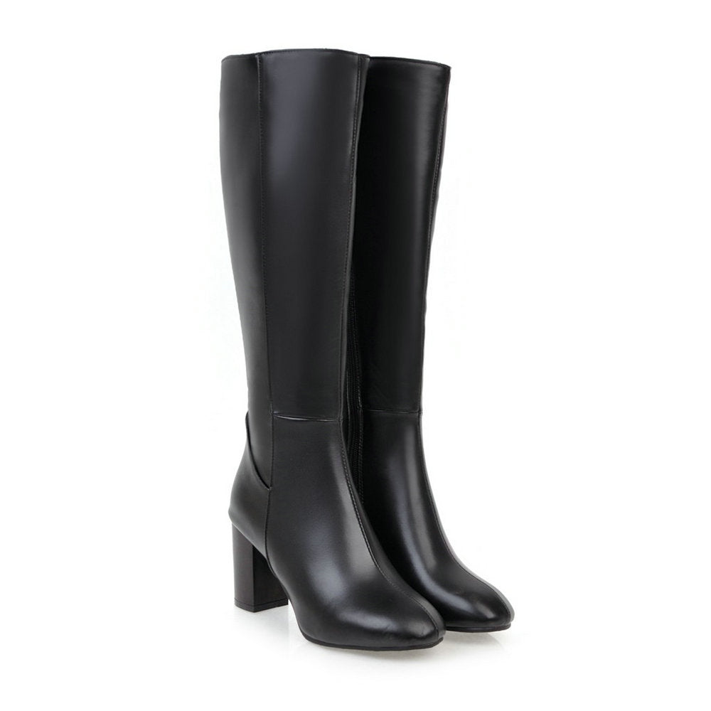 Elegante hoge laarzen met rits – Dames