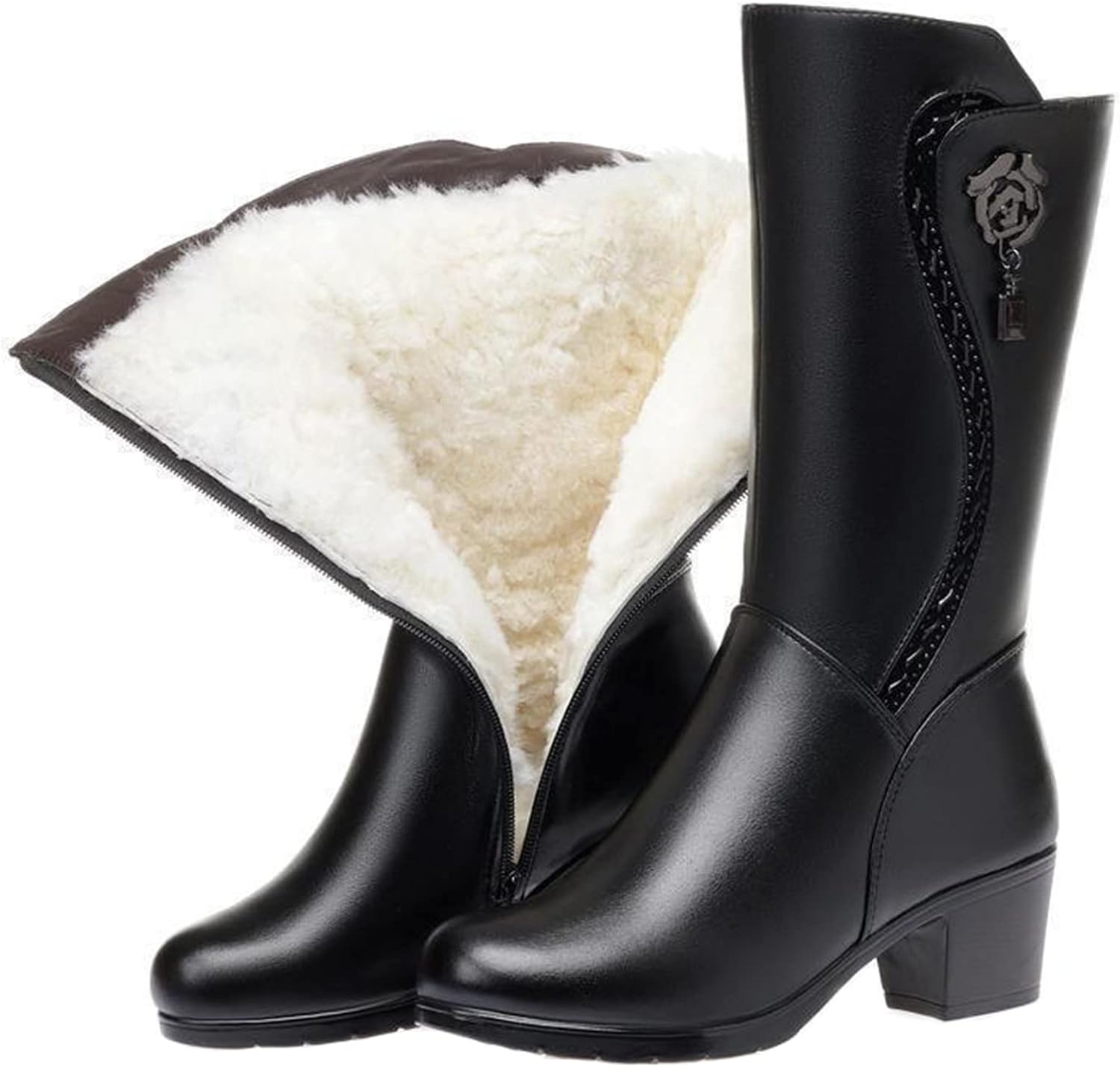 Comfortabele winterlaarzen met fleecevoering en antislipzool – Dames