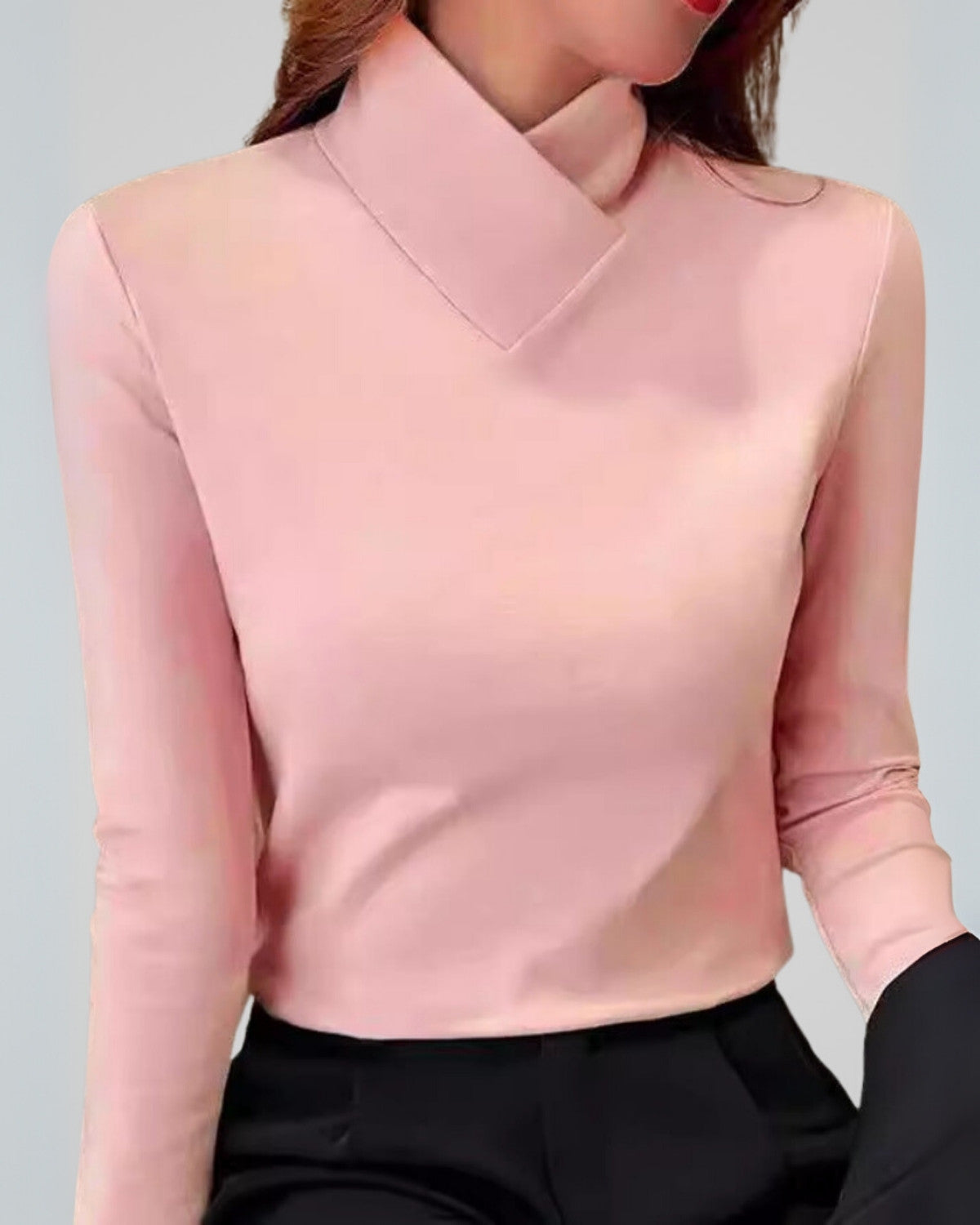 Elegante coltrui van zachte stof met slanke pasvorm – Dames