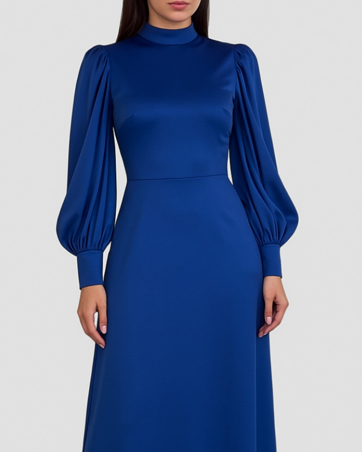 Elegante geplisseerde maxi jurk - Dames