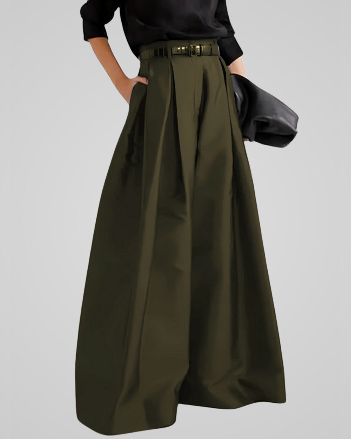 Elegante maxi rok broek met hoge taille voor formele en informele gelegenheden - Dames