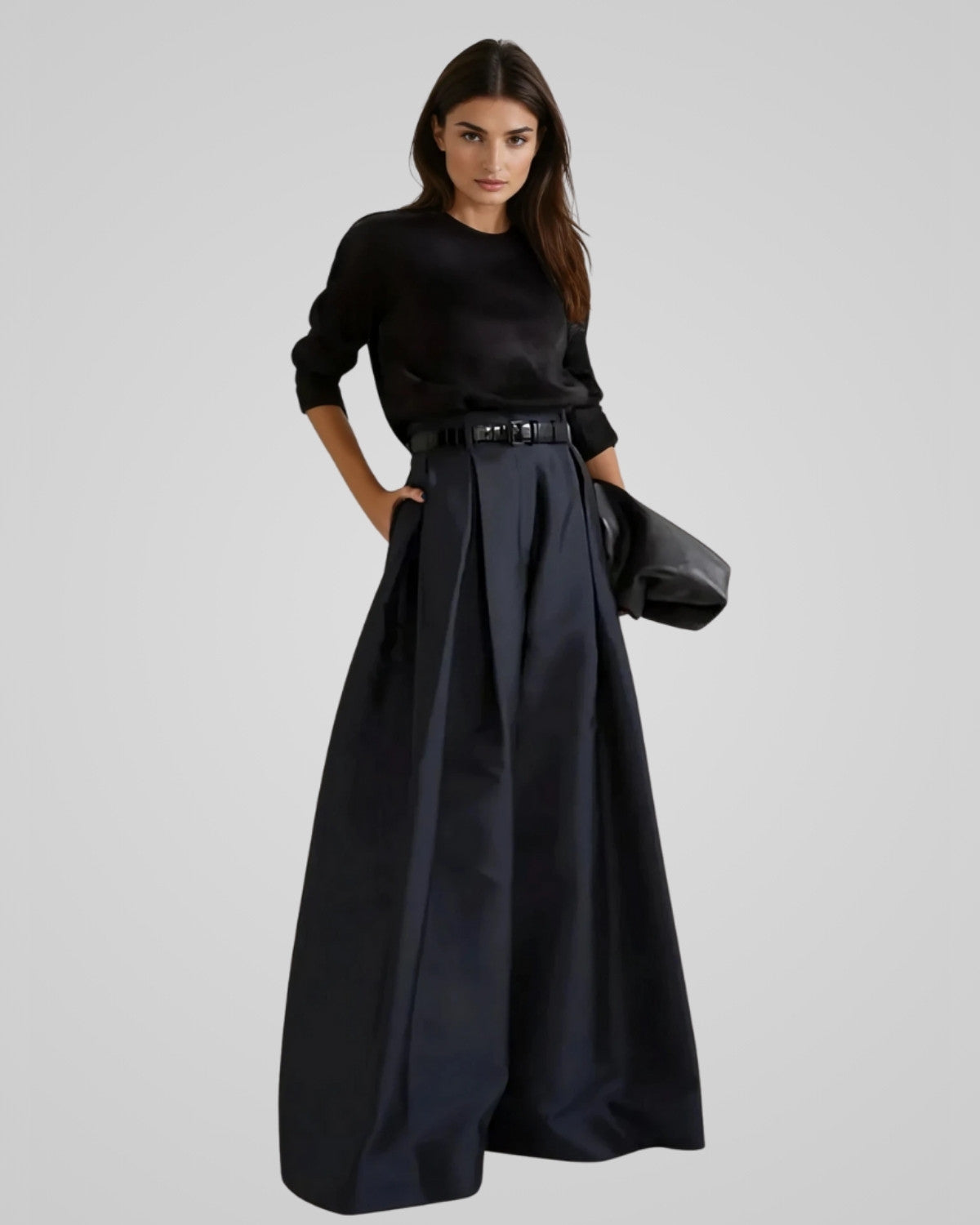 Elegante maxi rok broek met hoge taille voor formele en informele gelegenheden - Dames