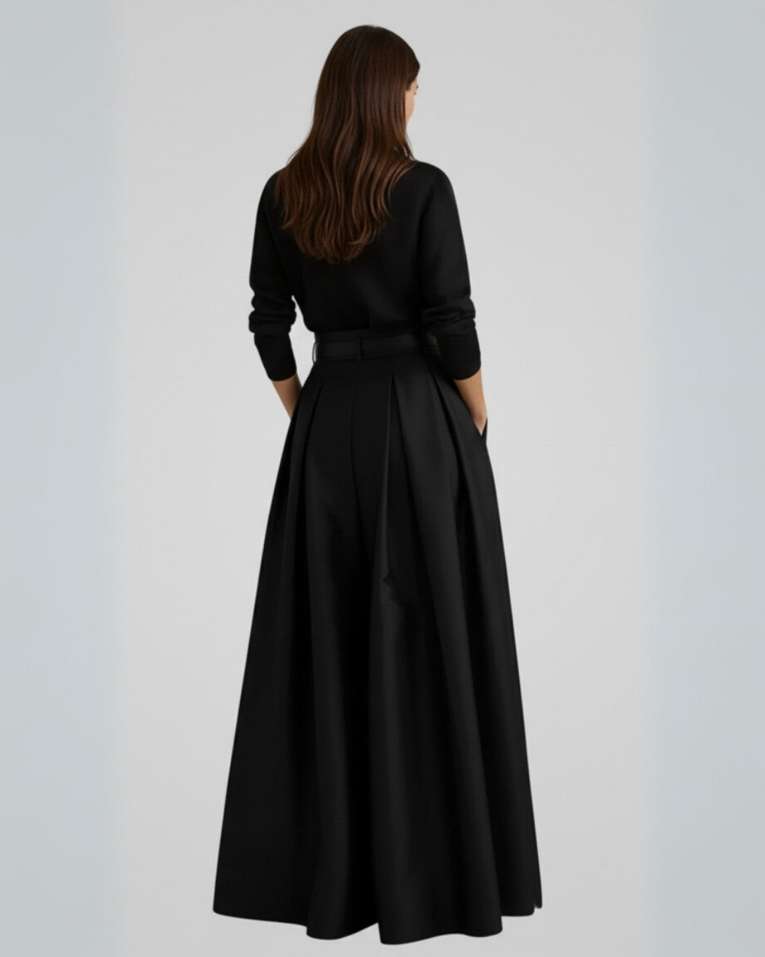 Elegante maxi rok broek met hoge taille voor formele en informele gelegenheden - Dames