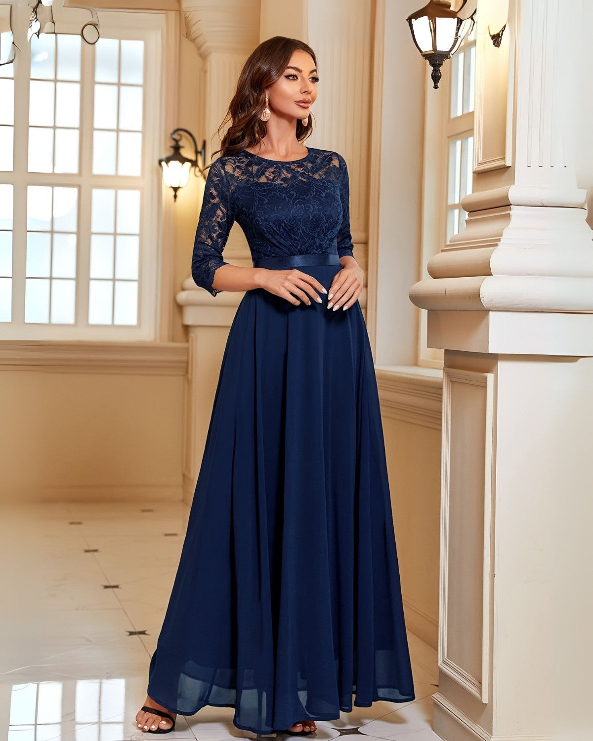 Elegante tijdloze maxi jurk - Dames