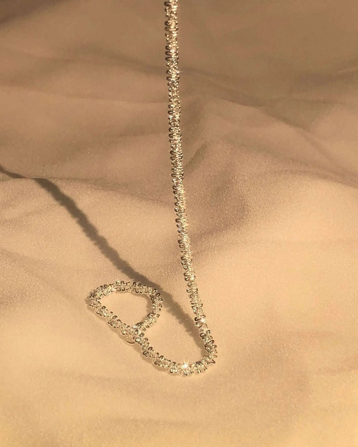 Elegante zilveren armband met sprankelende Rhinestones - Dames