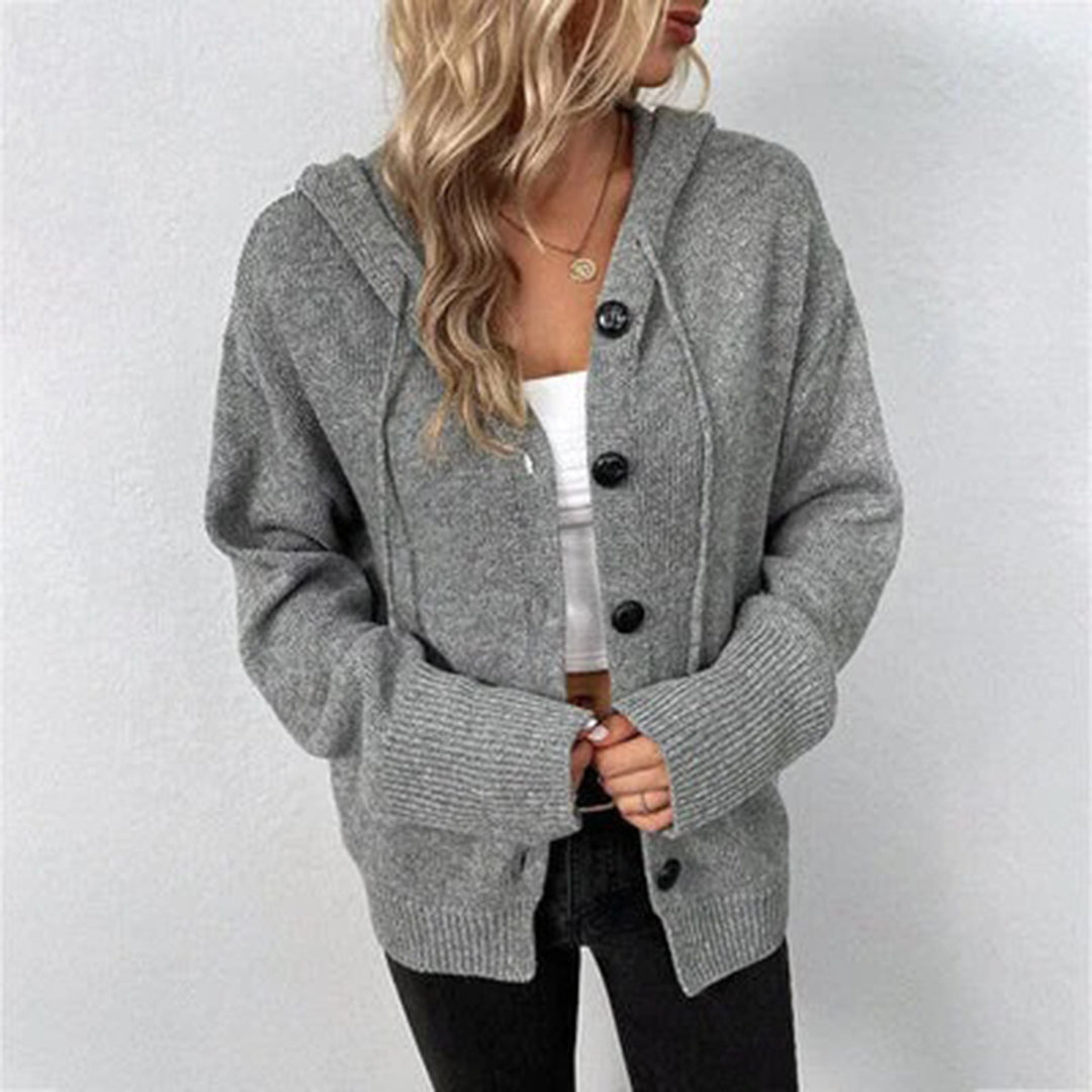 Comfortabel vest met capuchon in tijdloze kleuren – Dames