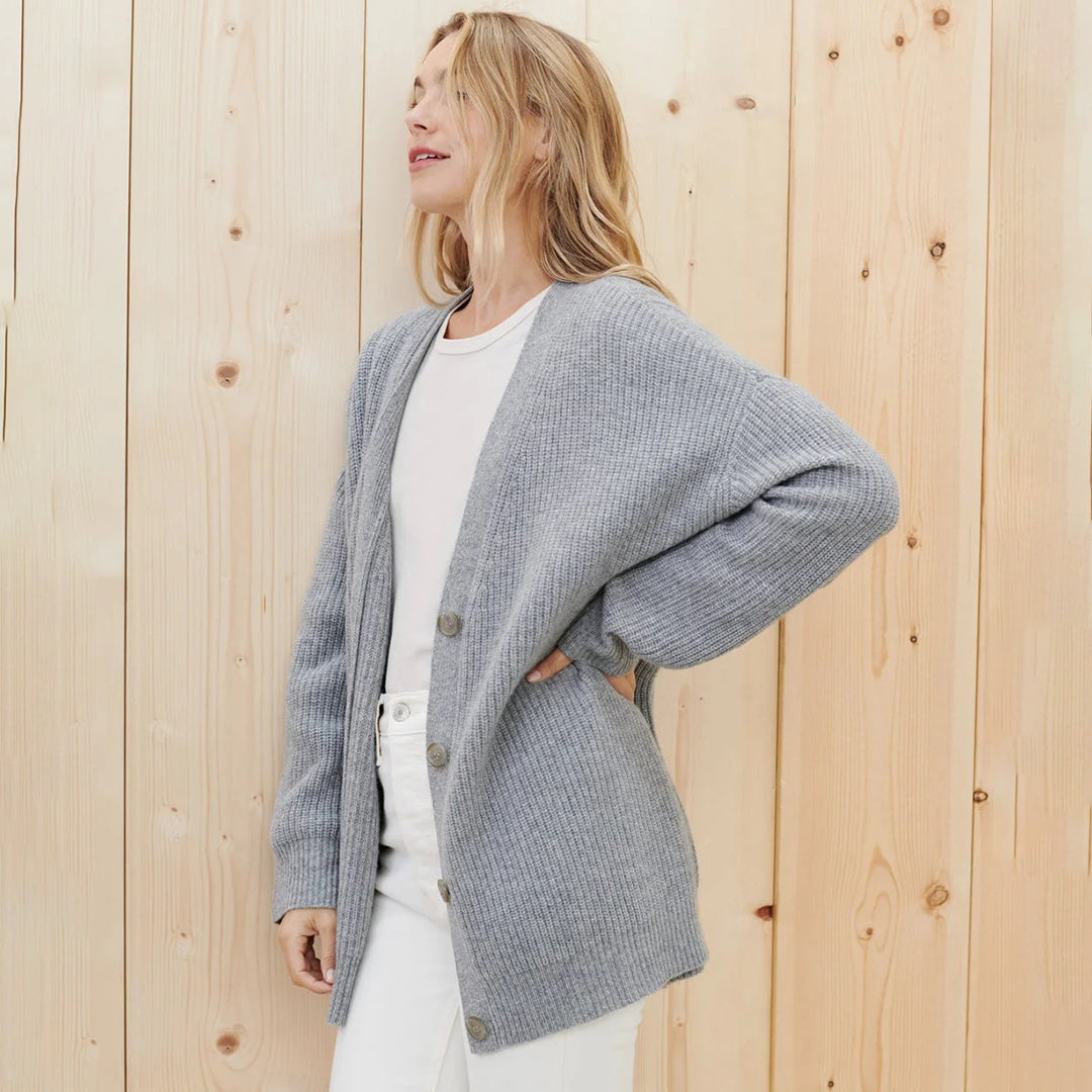 Oversized cocoon vest van zacht stof voor de herfst – Dames