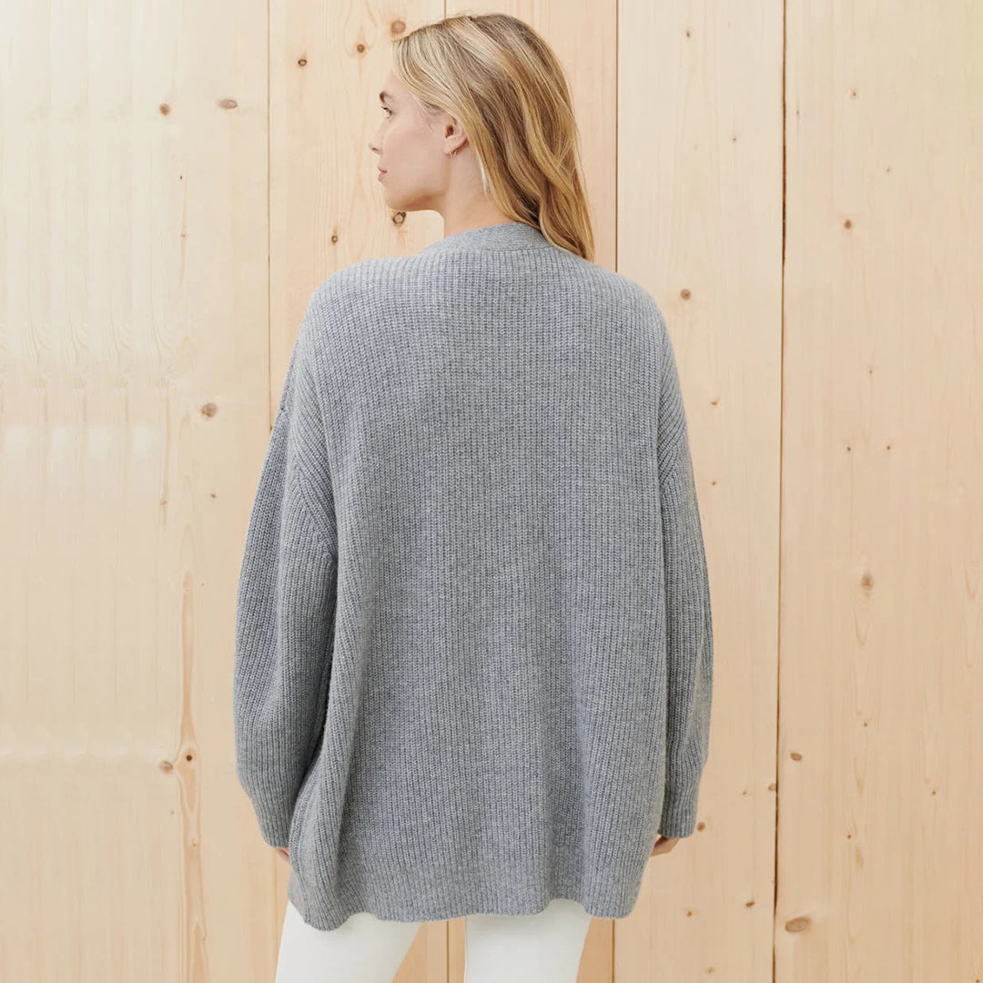 Oversized cocoon vest van zacht stof voor de herfst – Dames