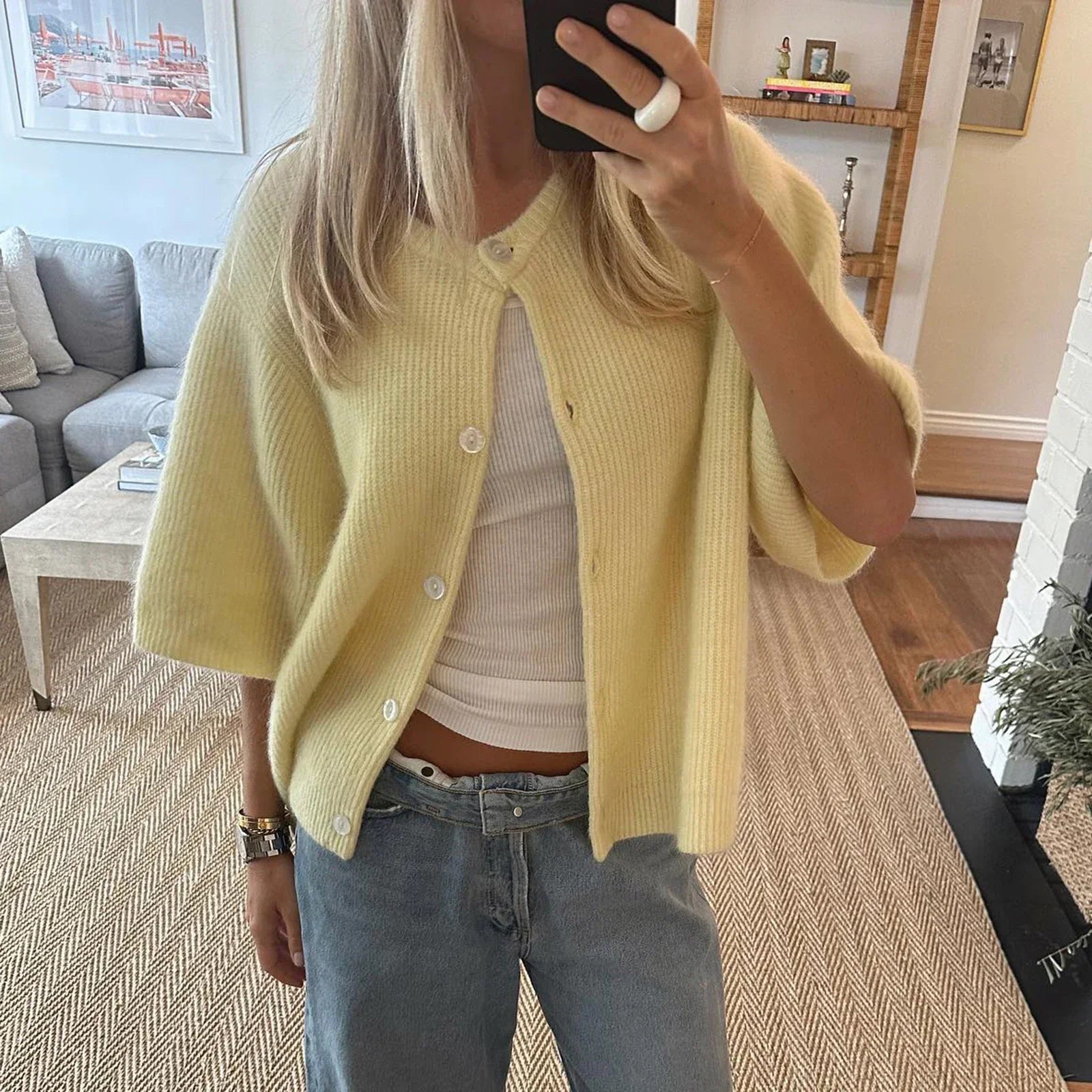 Stijlvol streetwear vest met korte mouwen en ronde hals – Dames