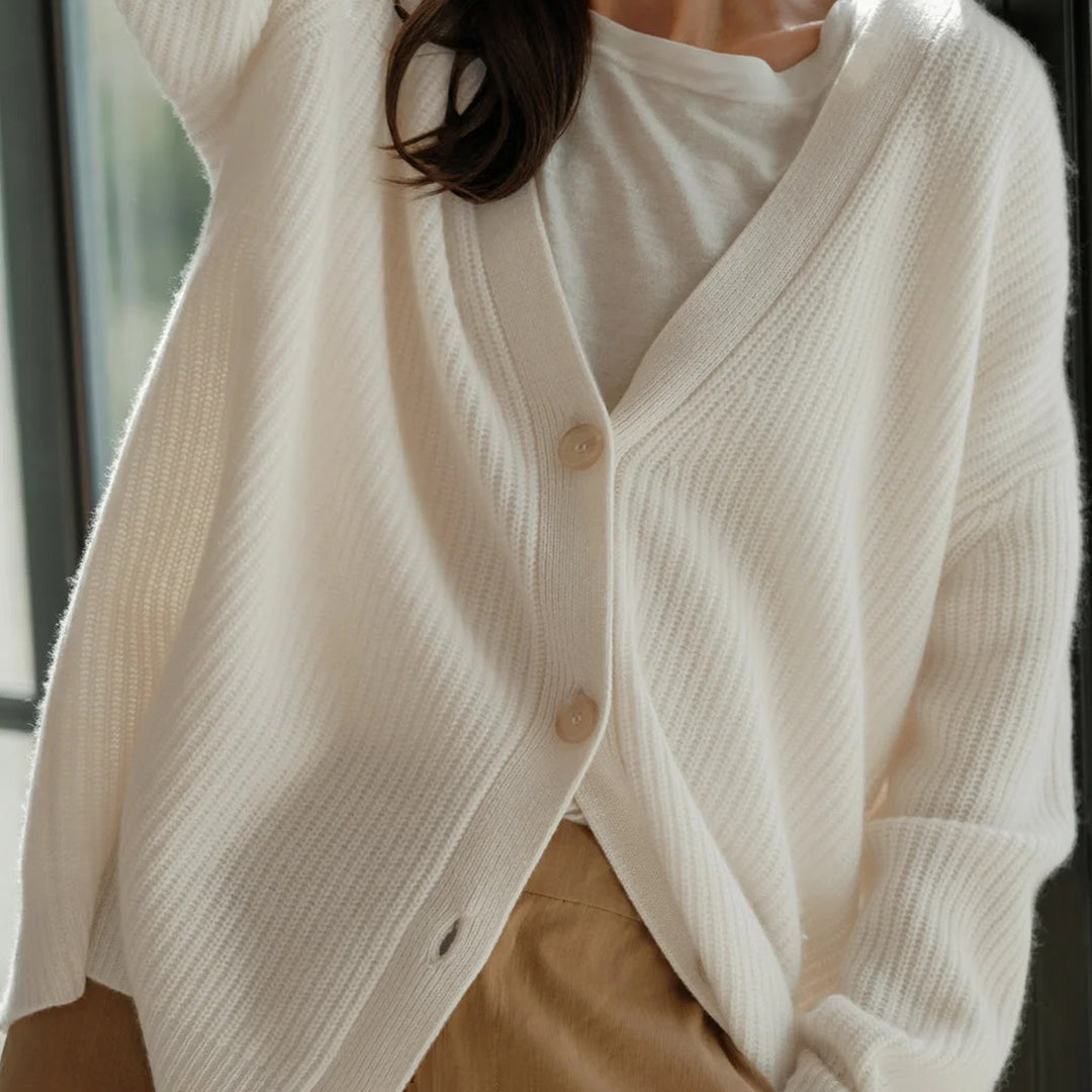 Oversized cocoon vest van zacht stof voor de herfst – Dames