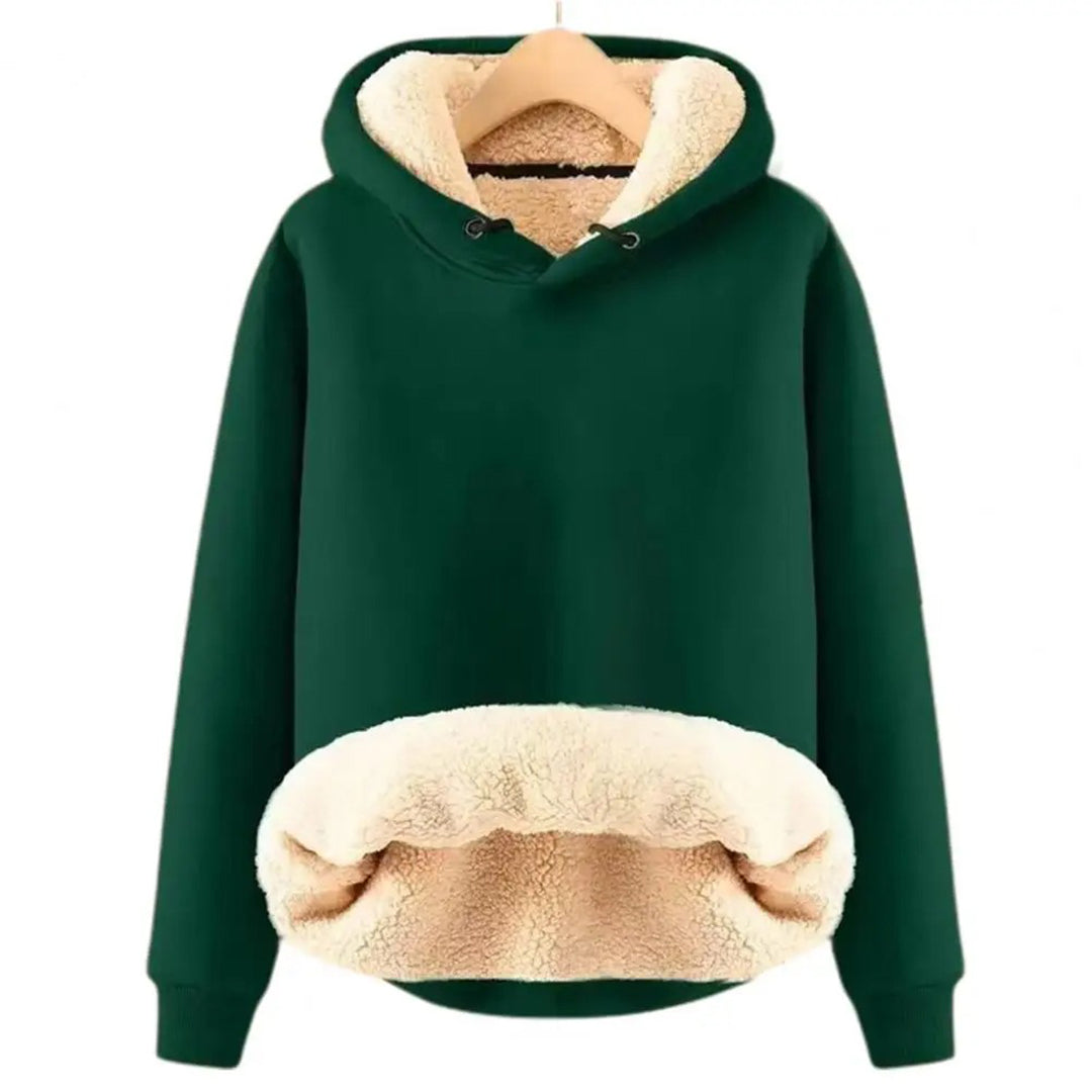 Comfortabele warme hoodie met moderne pasvorm – Dames