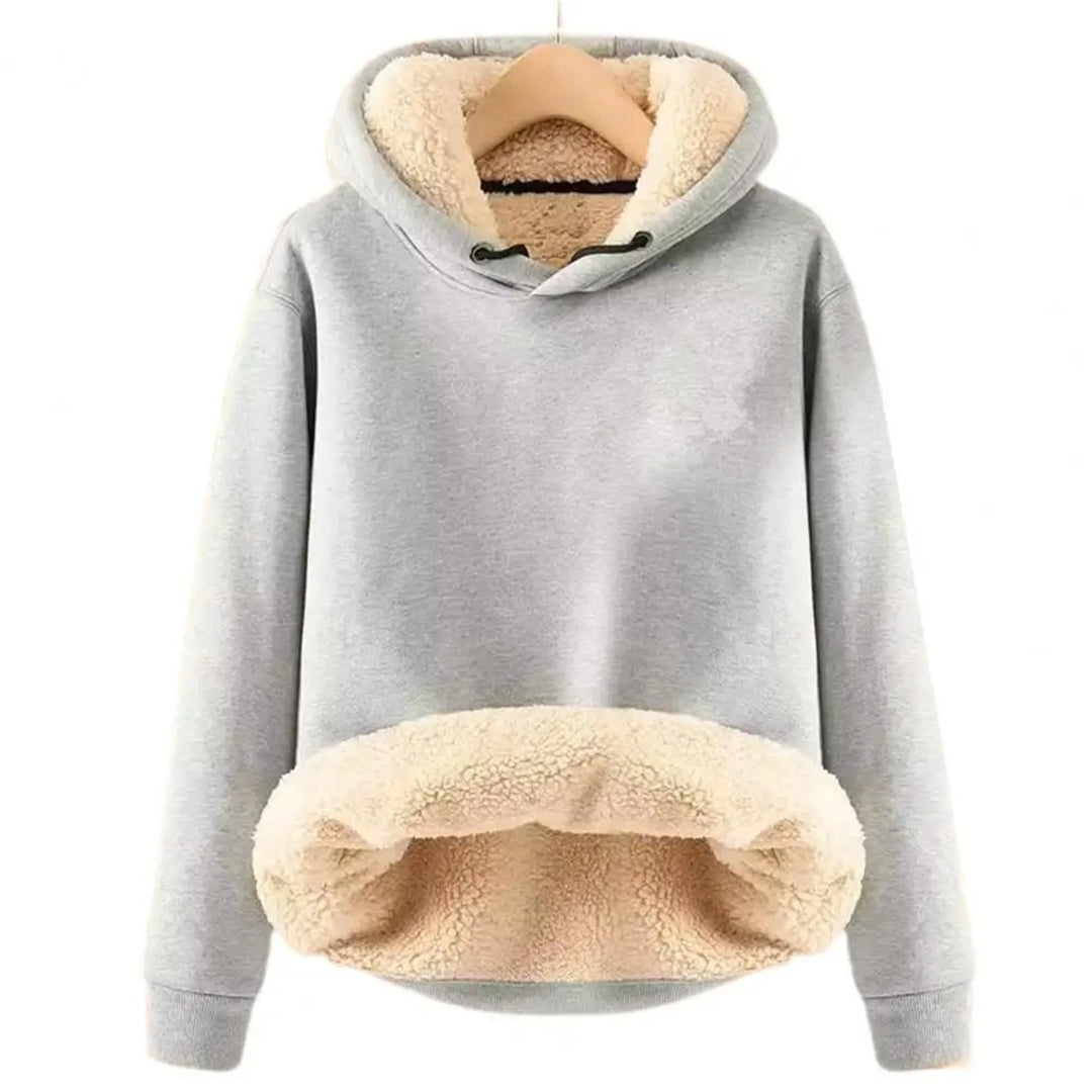 Comfortabele warme hoodie met moderne pasvorm – Dames
