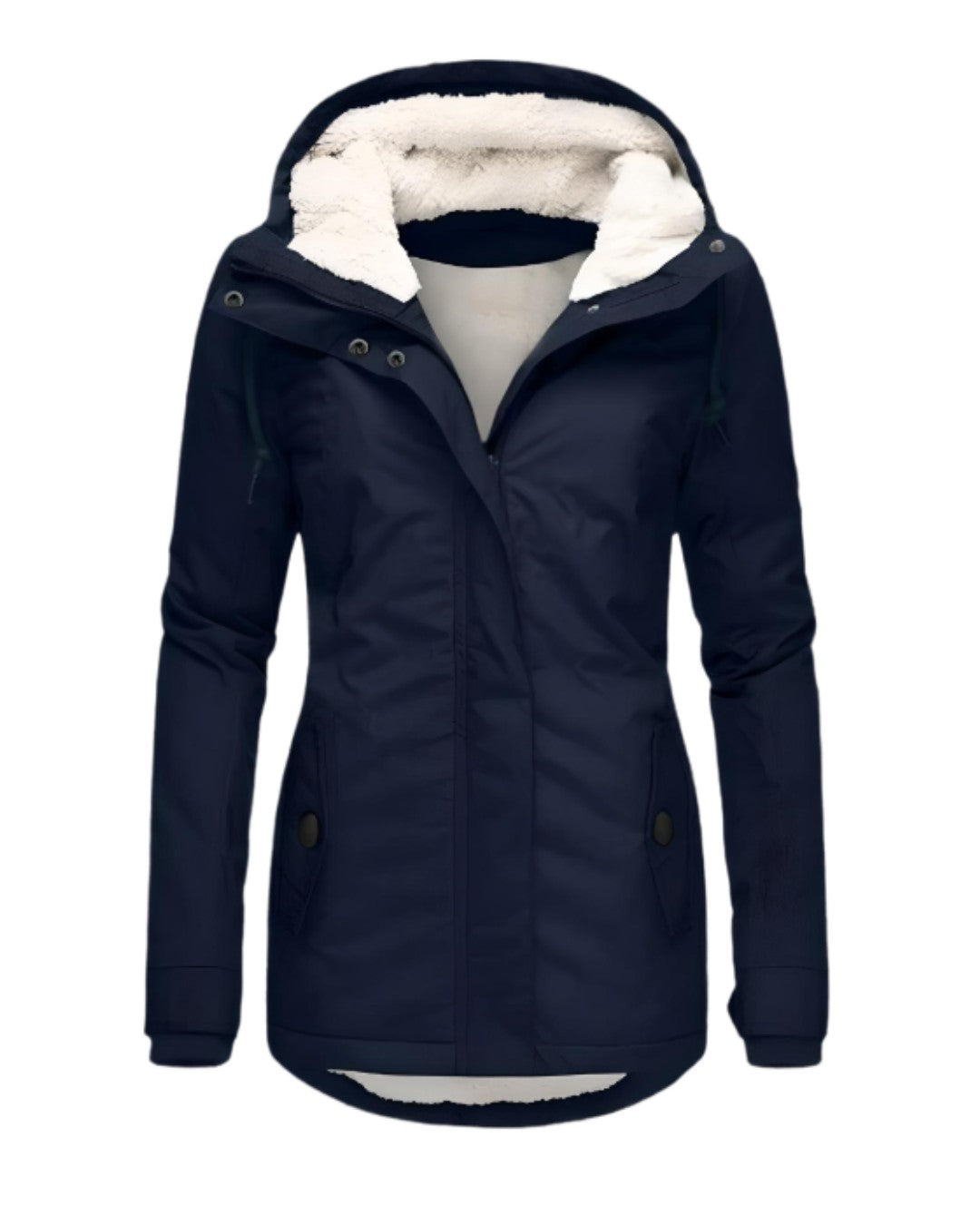 Lange waterdichte winterjas met warme voering – Dames