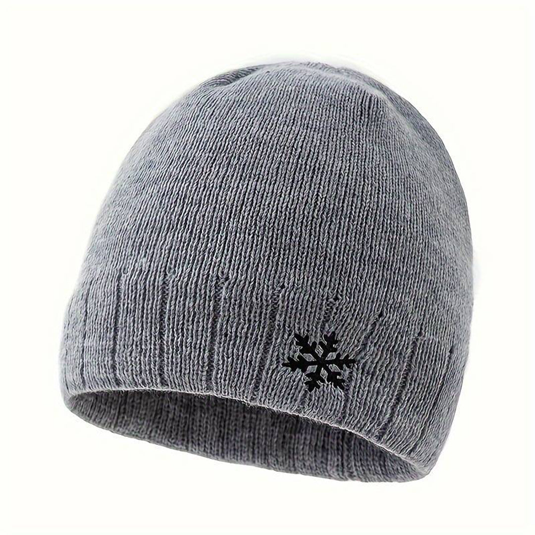 Warme gebreide wintermuts met zachte fleece voering – Dames