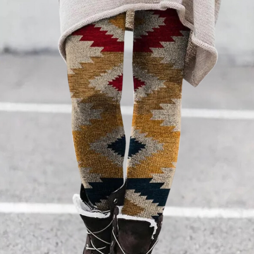 Stijlvolle rekbare legging met hoge taille – Dames