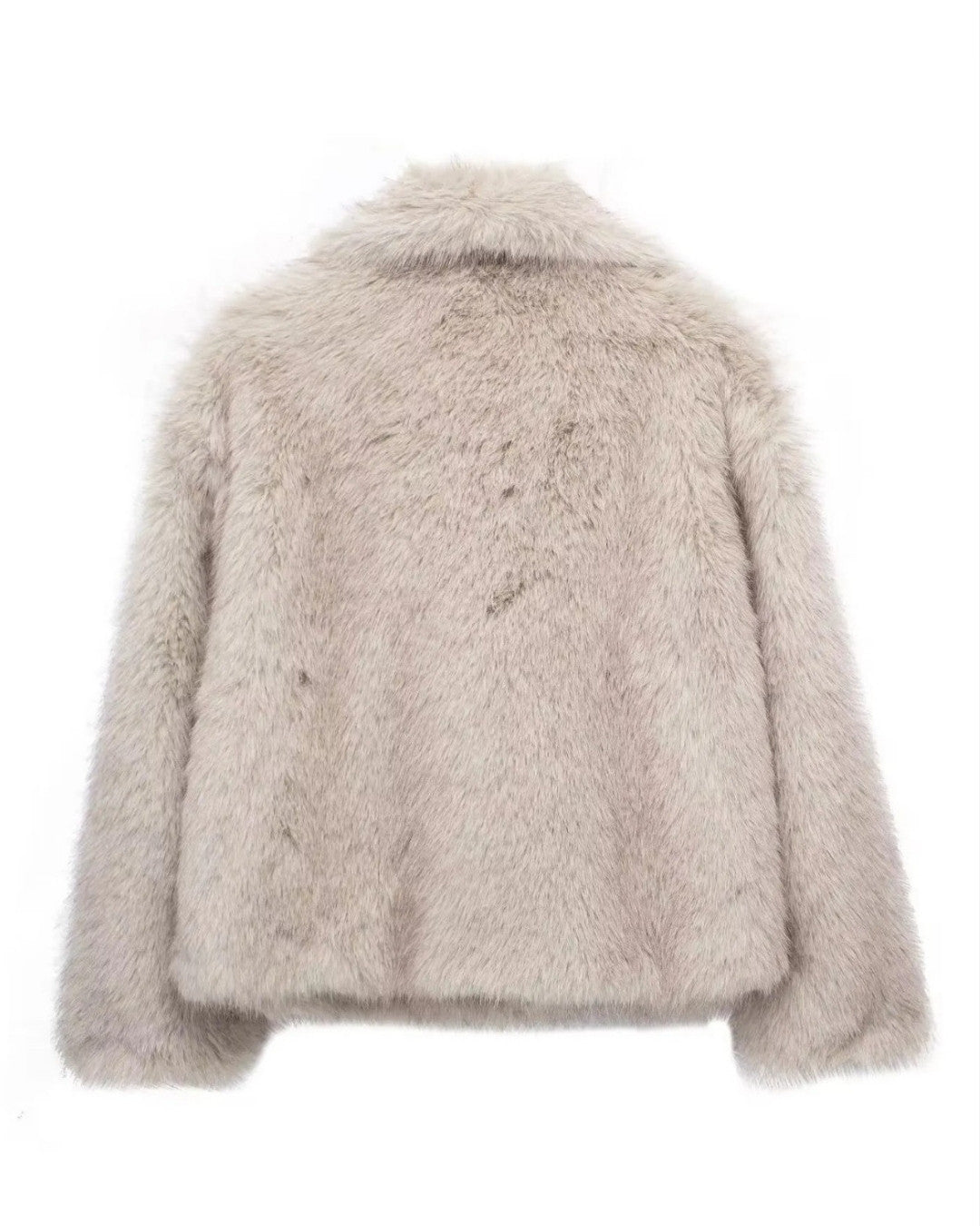 Luxe dikke bontjas met warme voering voor de winter – Dames