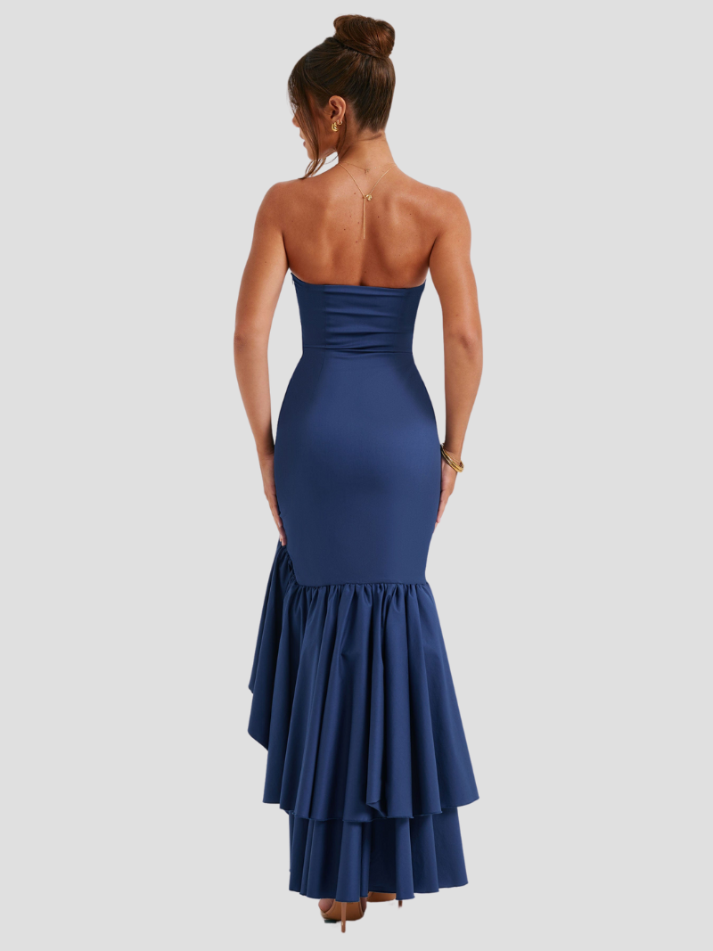 Mila | Elegante Maxi Zomerjurk Met Ruffle Split