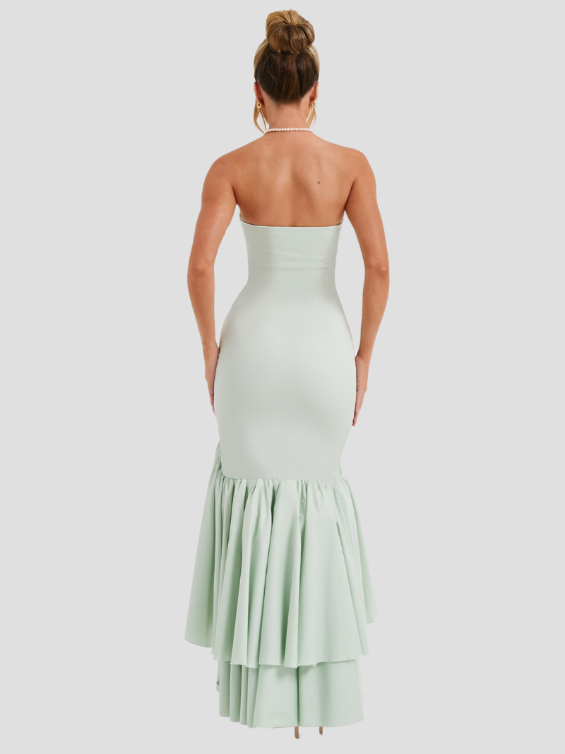 Mila | Elegante Maxi Zomerjurk Met Ruffle Split