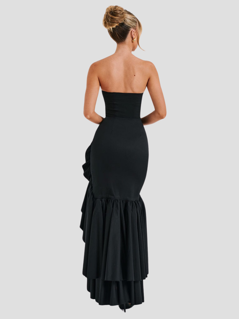 Mila | Elegante Maxi Zomerjurk Met Ruffle Split
