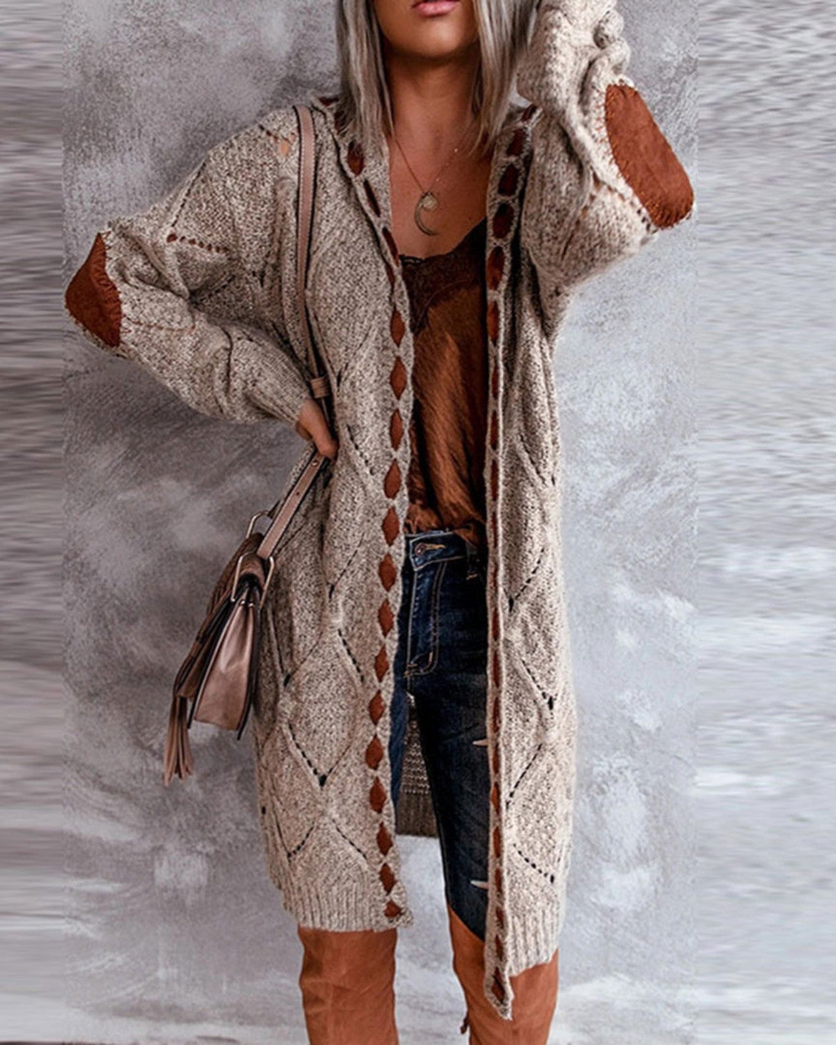 Modieus capuchon vest met lichte voering – Dames