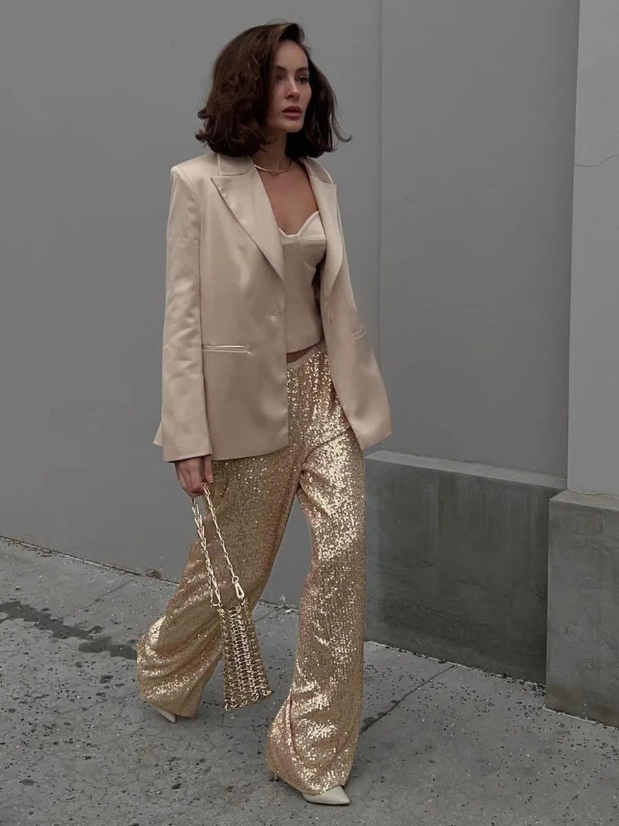 Noor | Elegante Glitter Broek
