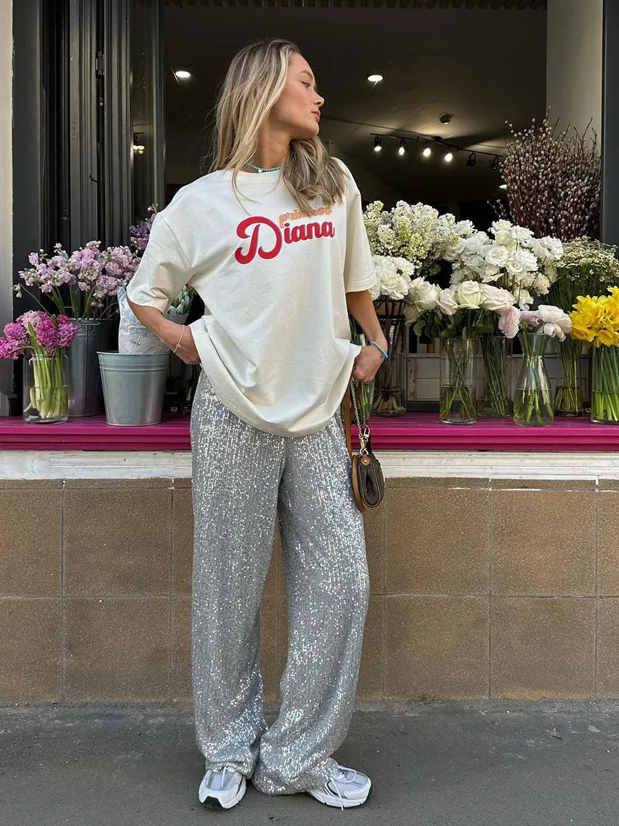 Noor | Elegante Glitter Broek