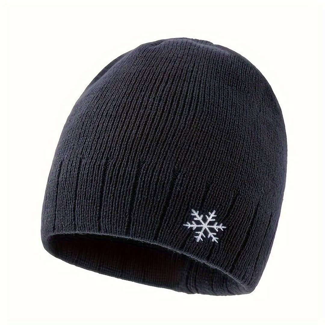 Warme gebreide wintermuts met zachte fleece voering – Dames