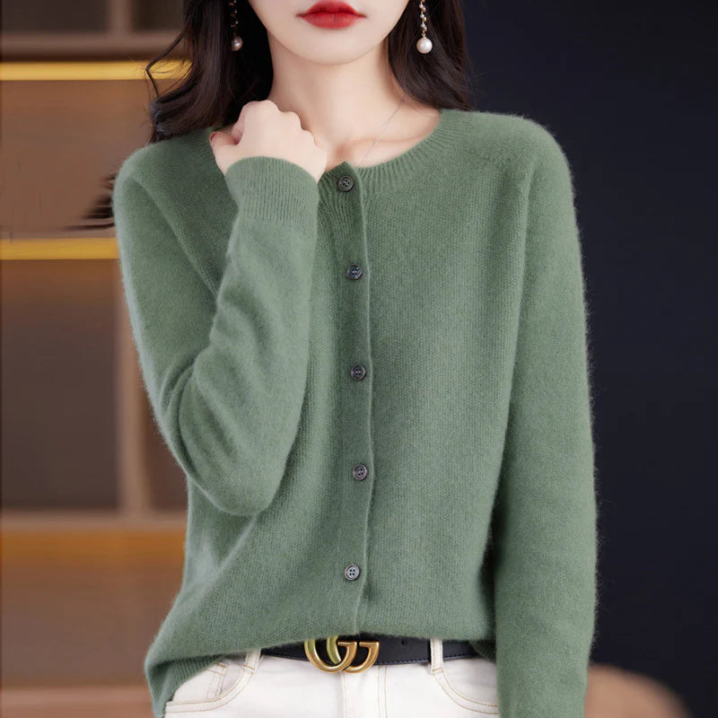 Zachte gebreide cardigan met knoopsluiting – Dames