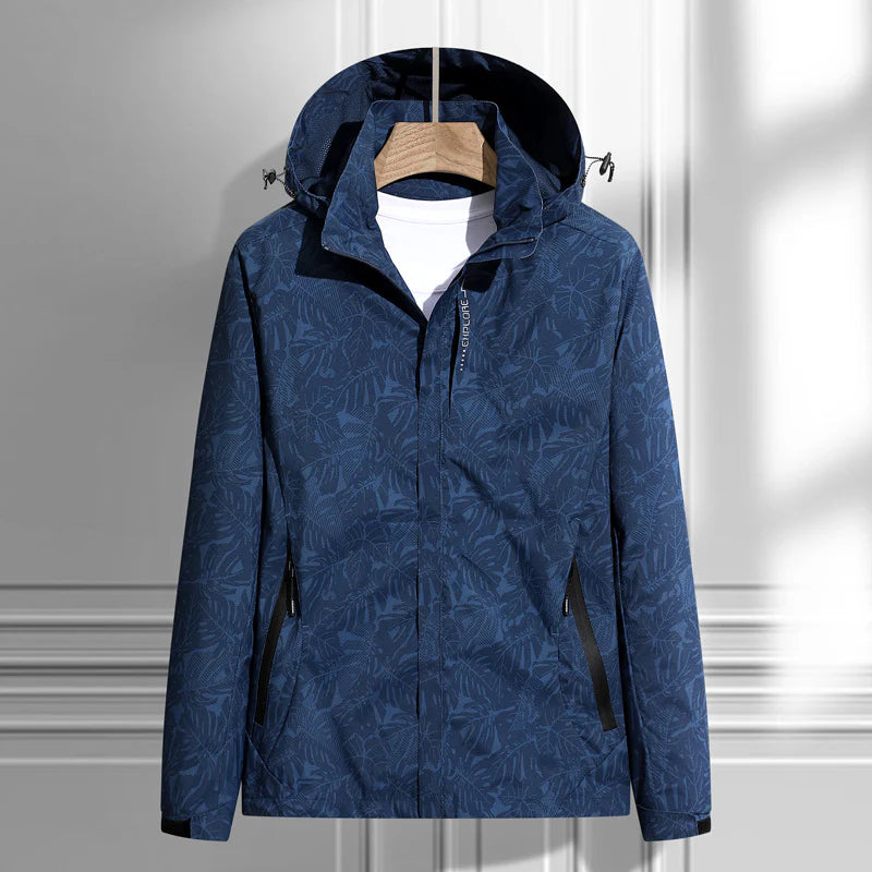 Waterdichte jas met capuchon en ritssluiting – Dames