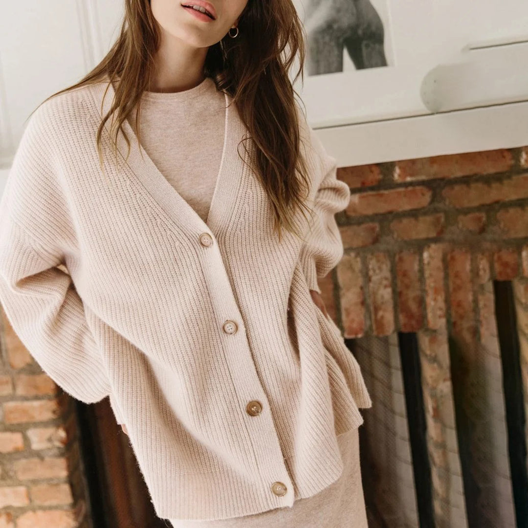Oversized cocoon vest van zacht stof voor de herfst – Dames