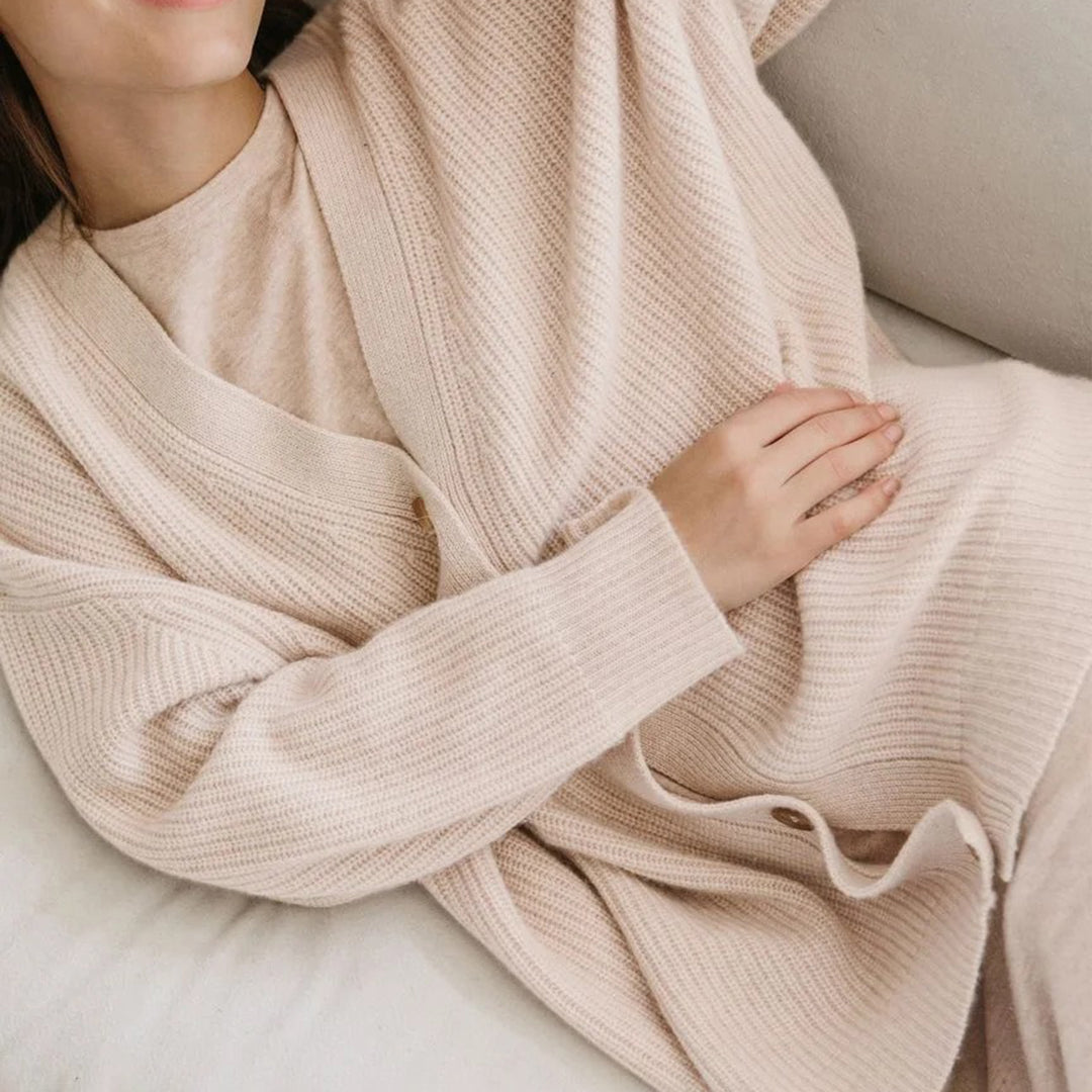Oversized cocoon vest van zacht stof voor de herfst – Dames