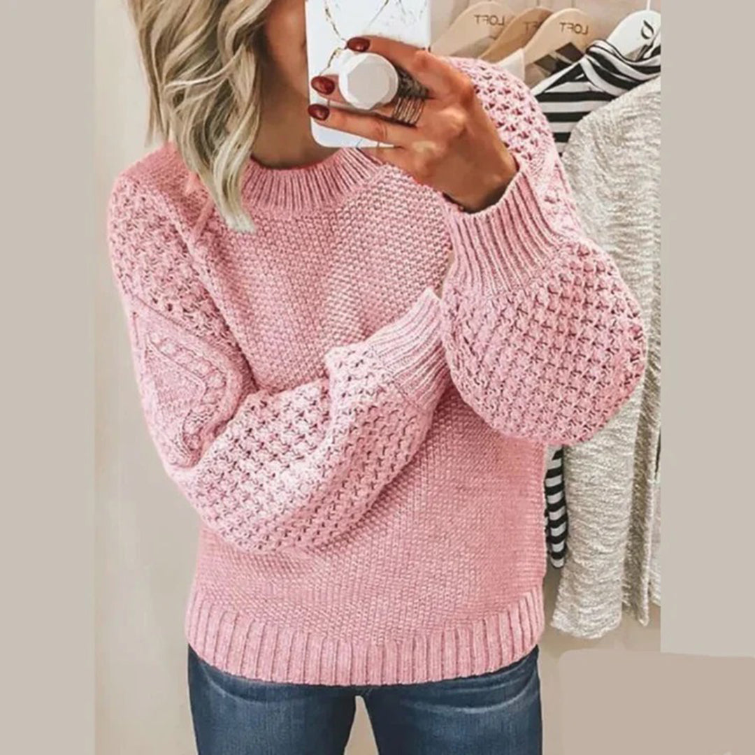 Chique warme wintertrui met elegante pasvorm – Dames