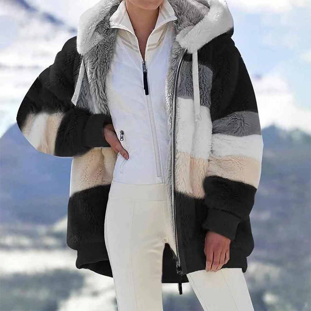 Knus oversized winter vest in vintage design – Dames