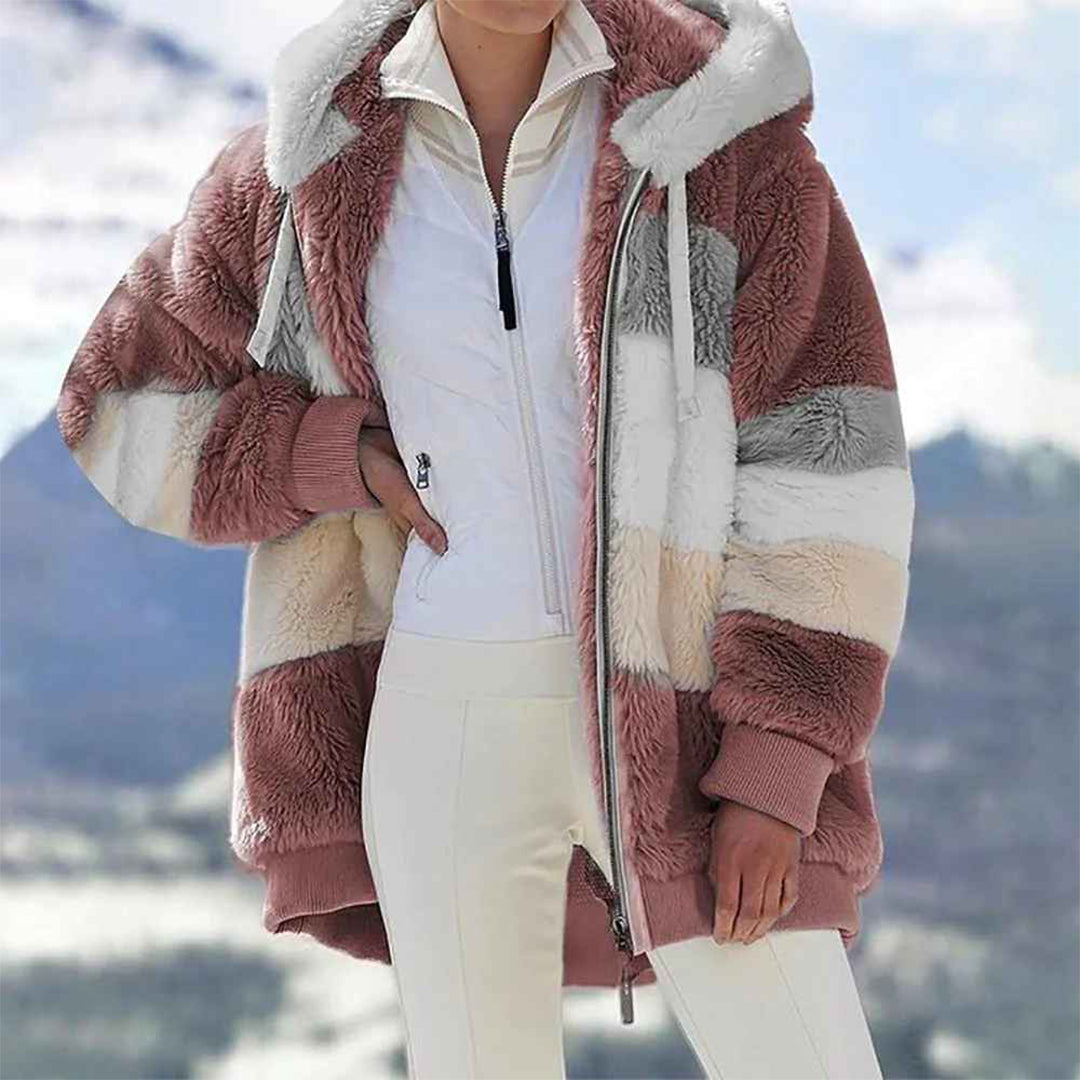 Knus oversized winter vest in vintage design – Dames