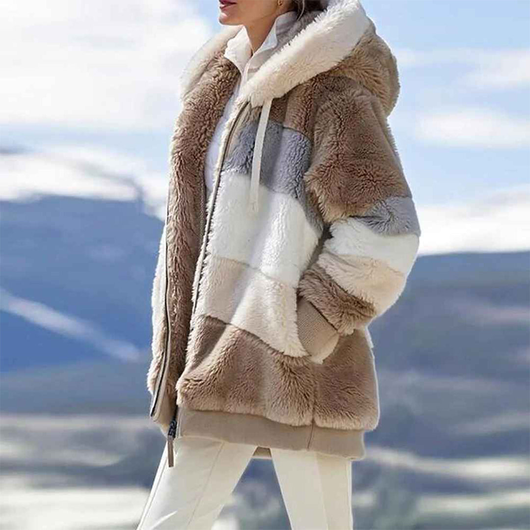 Knus oversized winter vest in vintage design – Dames