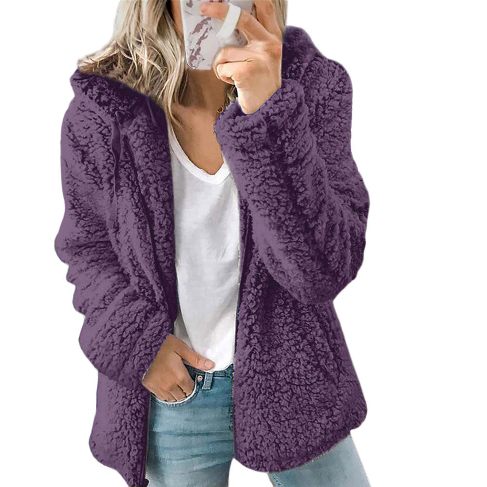 Lichte hoodie jas met warme voering – Dames