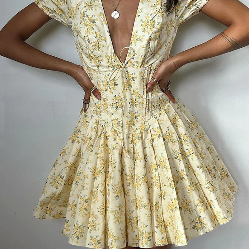 Fleur | Romantische Bloemenjurk Voor Zomerse Dagen