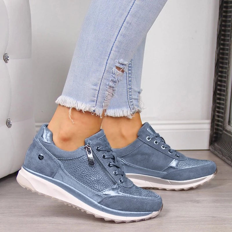 Orthopedische comfortschoenen van suède met voetboogondersteuning – Dames