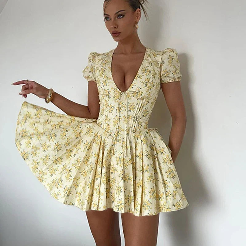 Fleur | Romantische Bloemenjurk Voor Zomerse Dagen