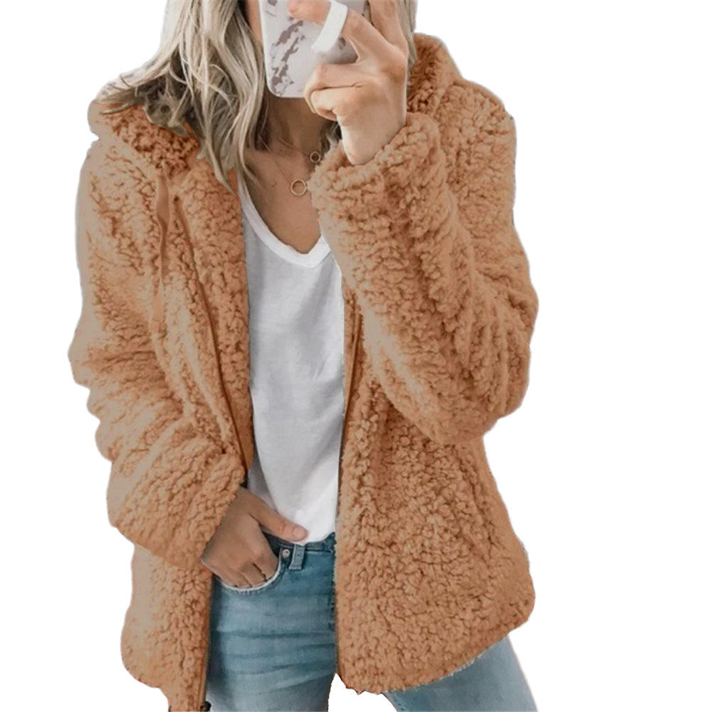 Lichte hoodie jas met warme voering – Dames