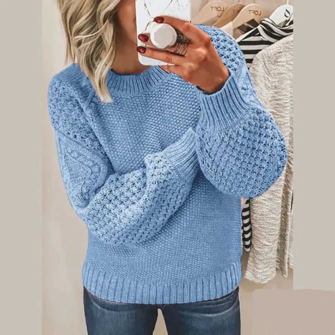 Chique warme wintertrui met elegante pasvorm – Dames