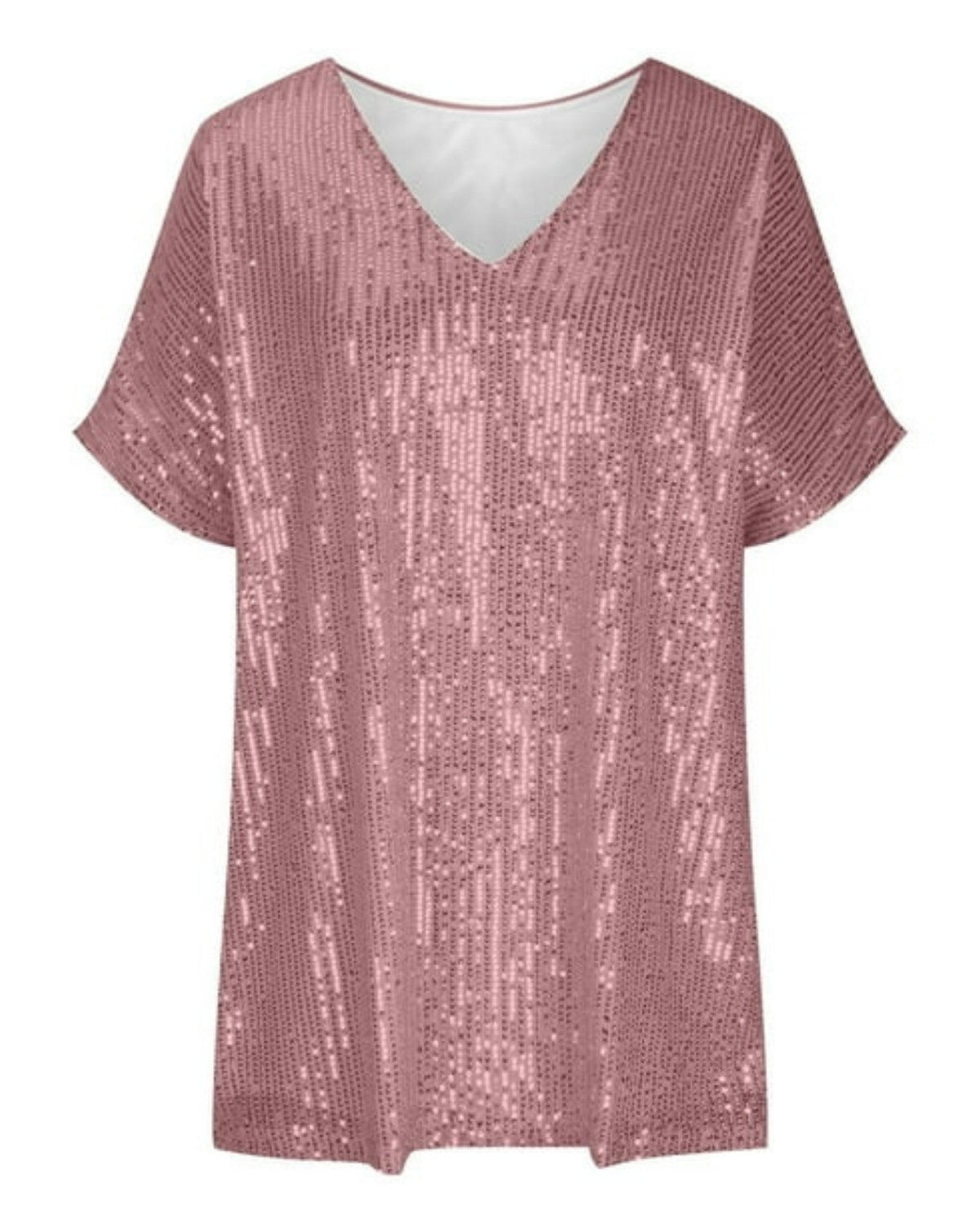 Stijlvol glinsterend pailletten t-shirt voor stralende feesten - Dames