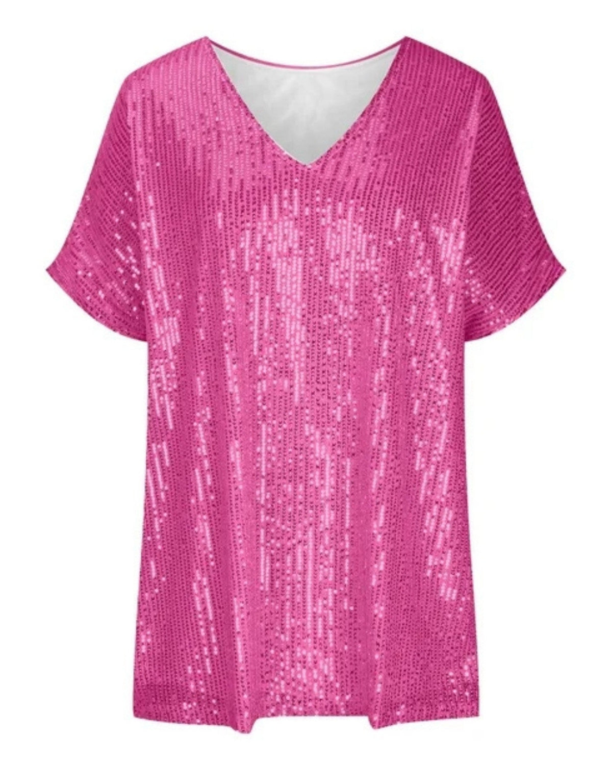 Stijlvol glinsterend pailletten t-shirt voor stralende feesten - Dames