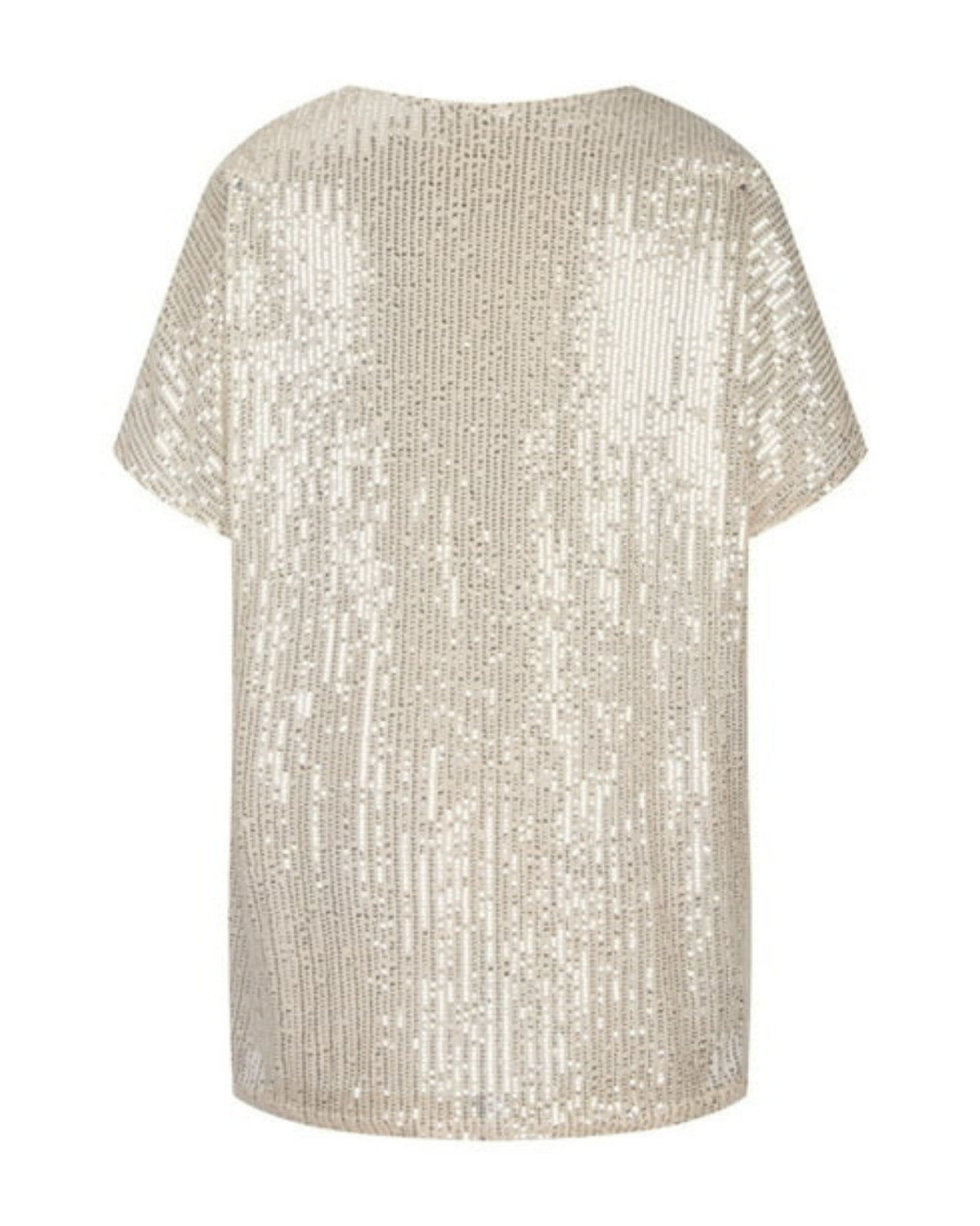 Stijlvol glinsterend pailletten t-shirt voor stralende feesten - Dames