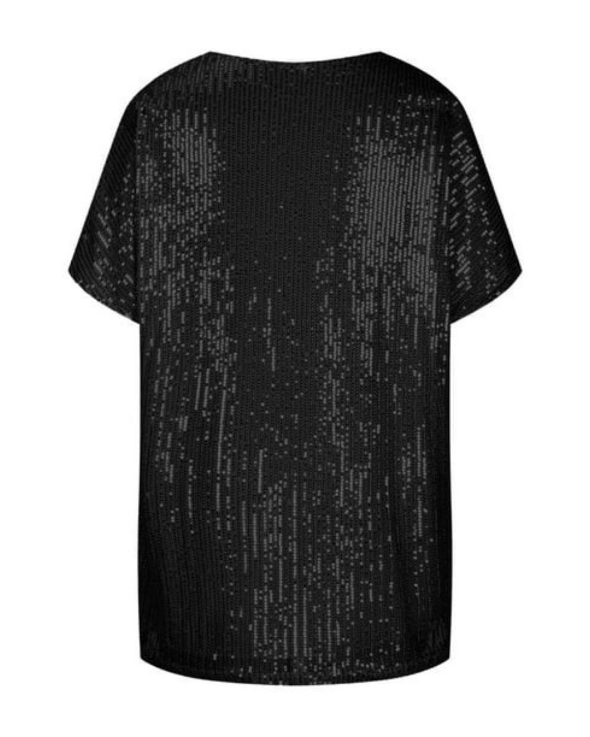 Stijlvol glinsterend pailletten t-shirt voor stralende feesten - Dames