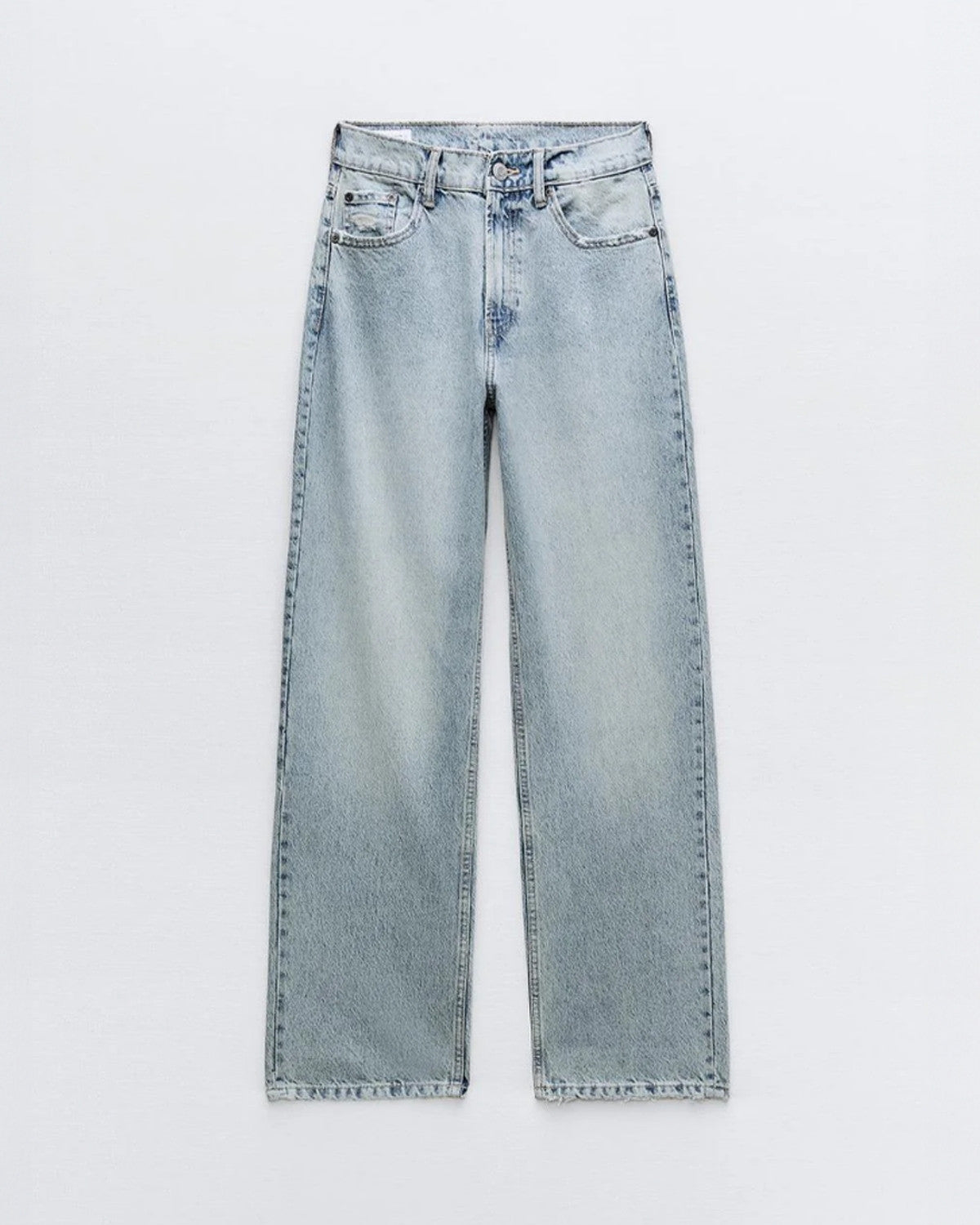 Stijlvolle jeans met hoge taille en wijde pijpen - Dames